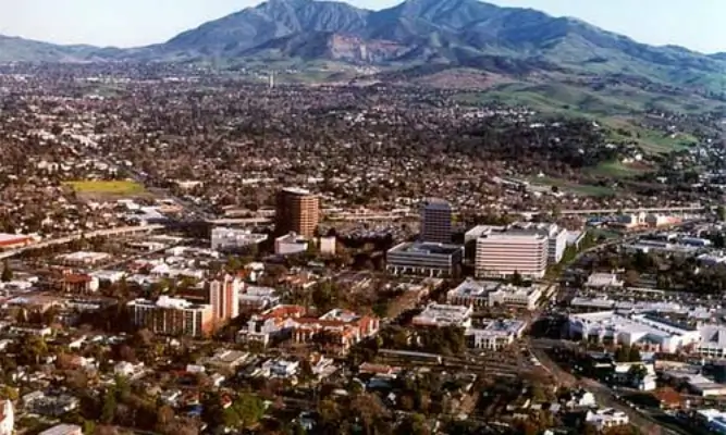 Satellite View of Concord, CA