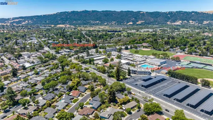 Satellite View of Pleasanton, CA