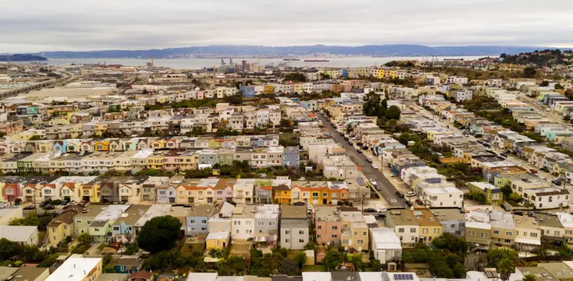 Satellite View of South San Francisco, CA
